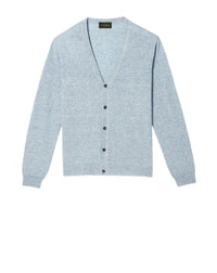 RECO130Gilet Cachemire/Lin - Denim