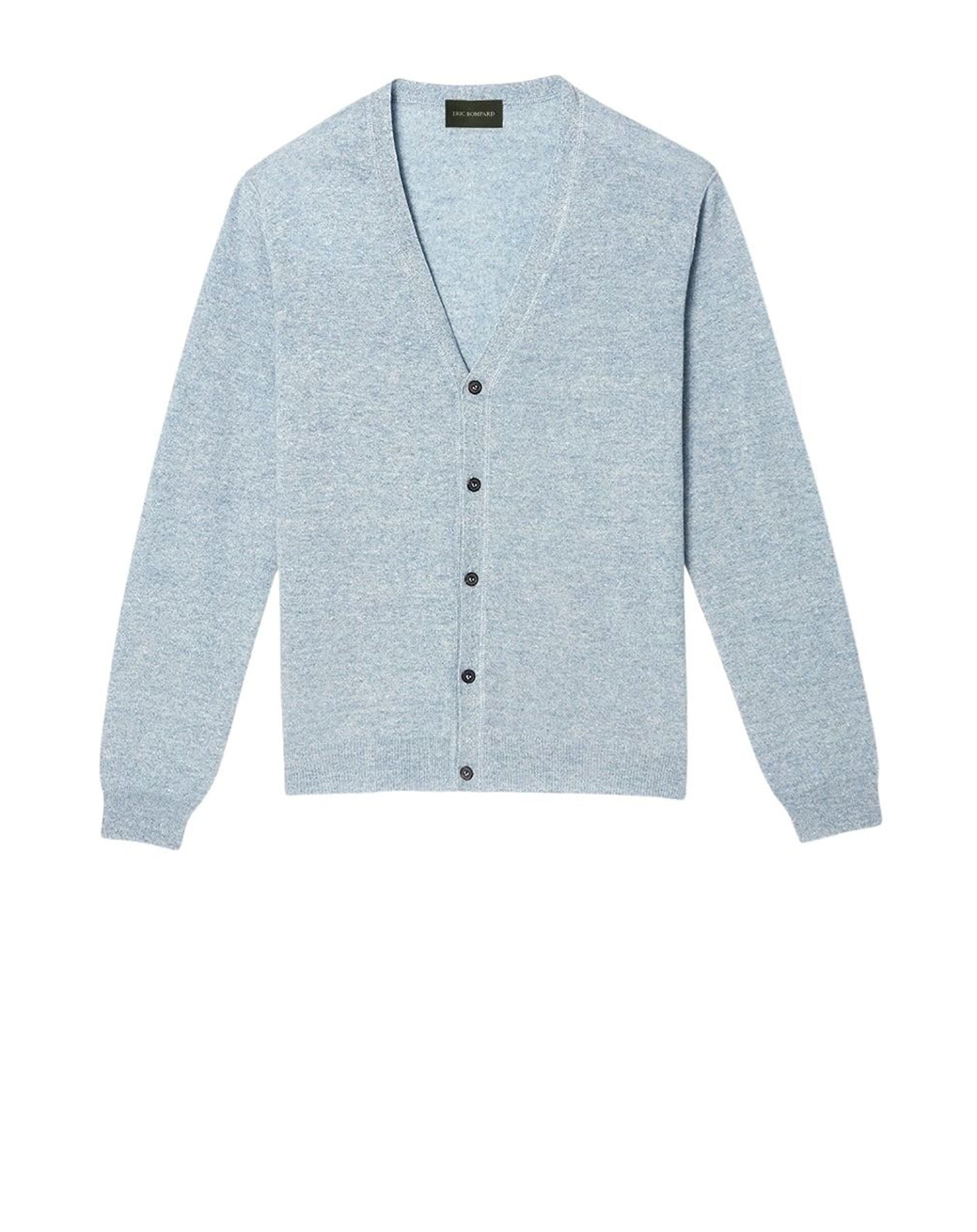 RECO130Gilet Cachemire/Lin - Denim