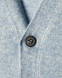 RECO130Gilet Cachemire/Lin - Denim