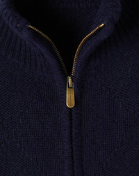 RECO125Blouson Zippé Point Losange - Marine