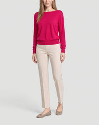 Pull col bateau ultrafin en cachemire -  Rose Tamaris