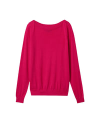 Pull col bateau ultrafin en cachemire -  Rose Tamaris