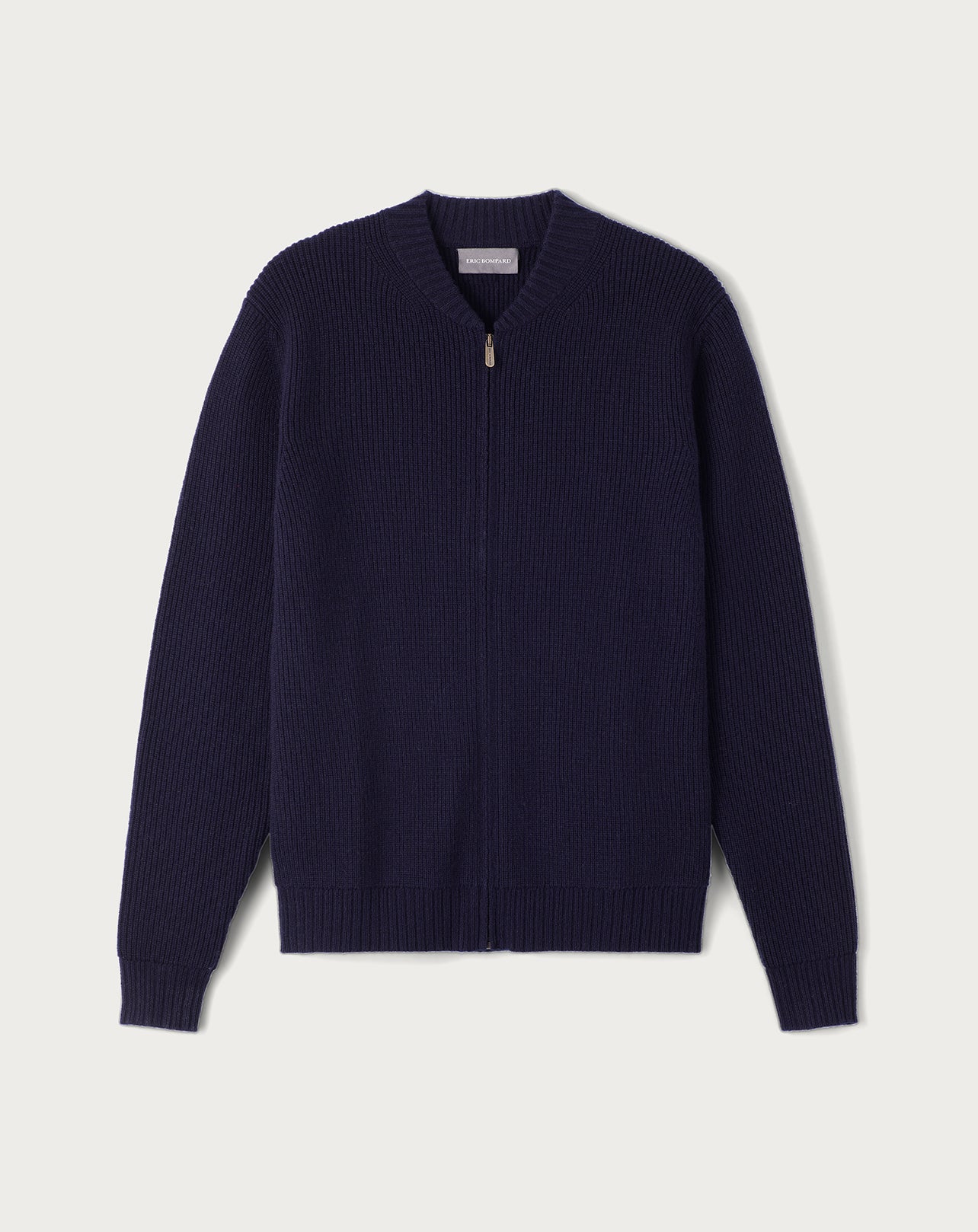 RECO185Blouson Zippé Côtes Perlées - Marine