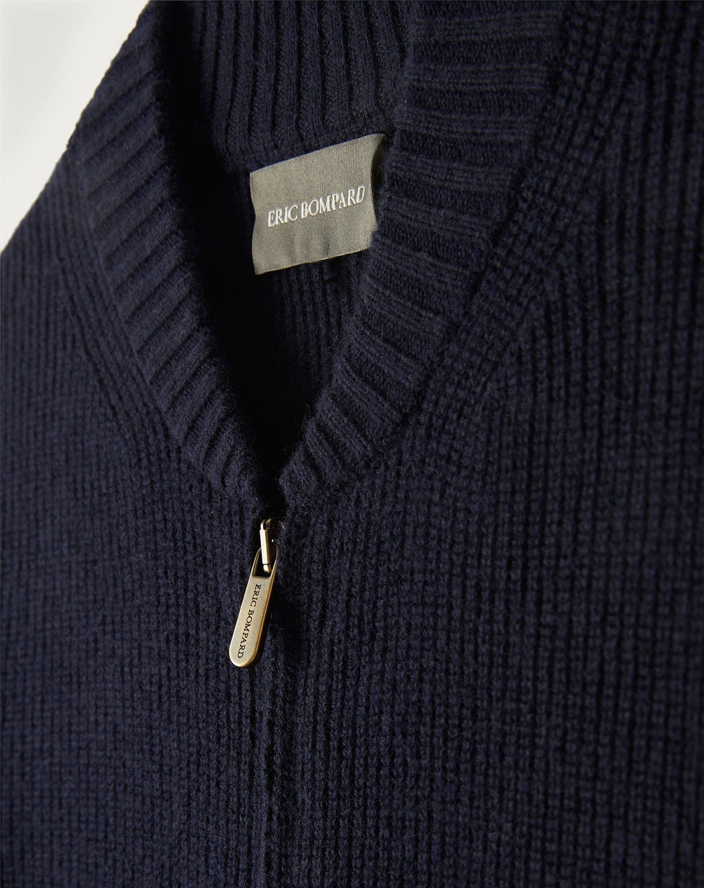 RECO185Blouson Zippé Côtes Perlées - Marine