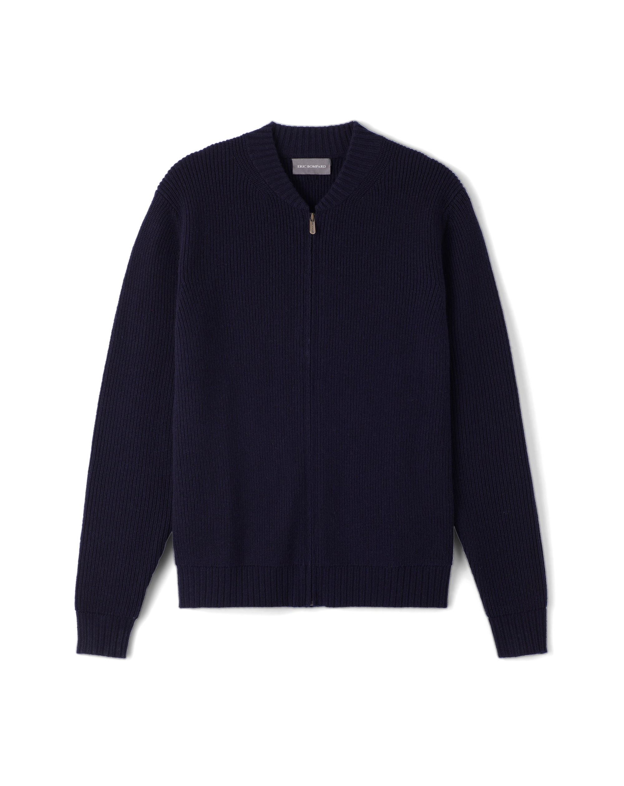 RECO185Blouson Zippé Côtes Perlées - Marine