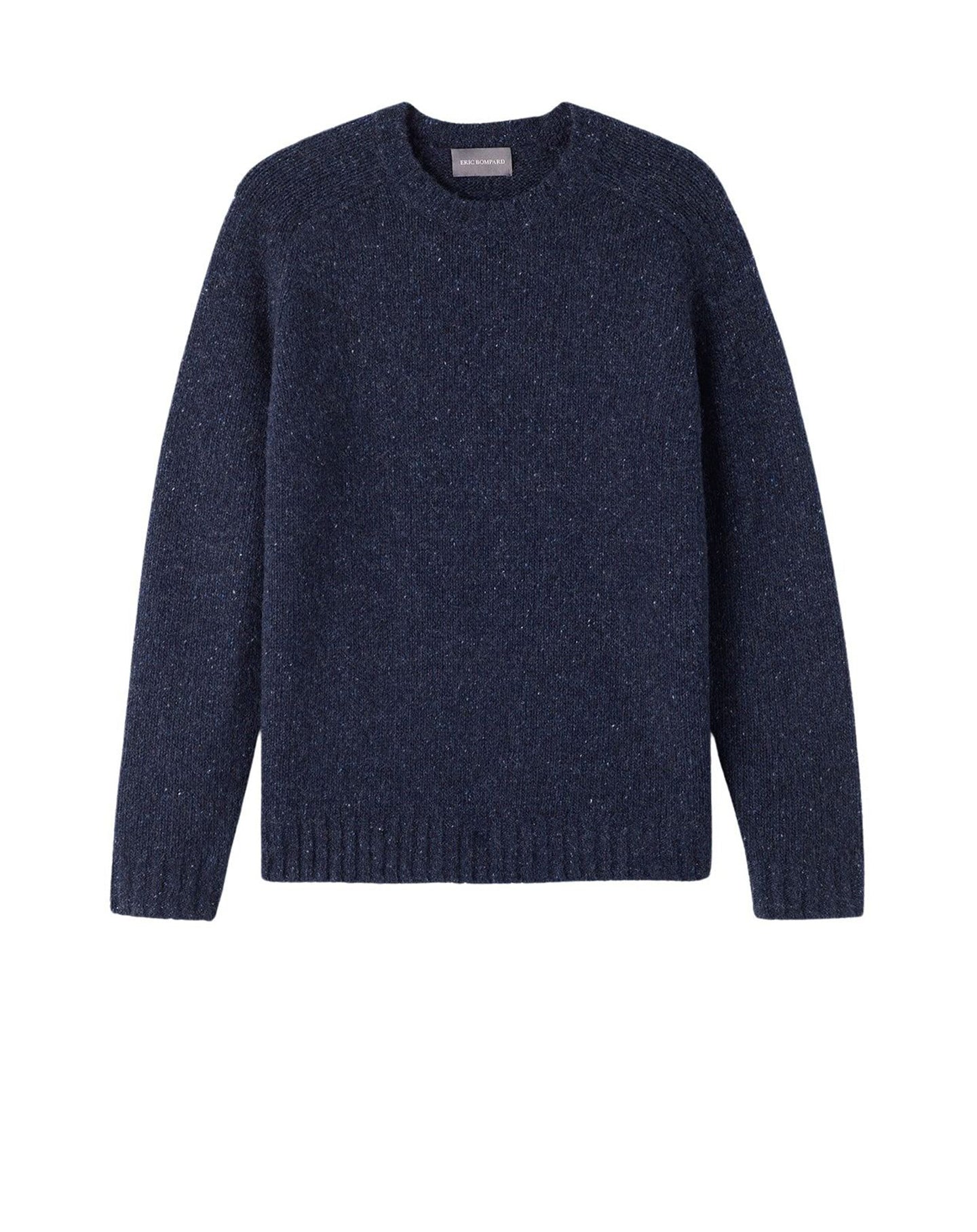 RECO155Ras De Cou Emmanchures Raglan Authentique - Bleu Nocturne Donegal