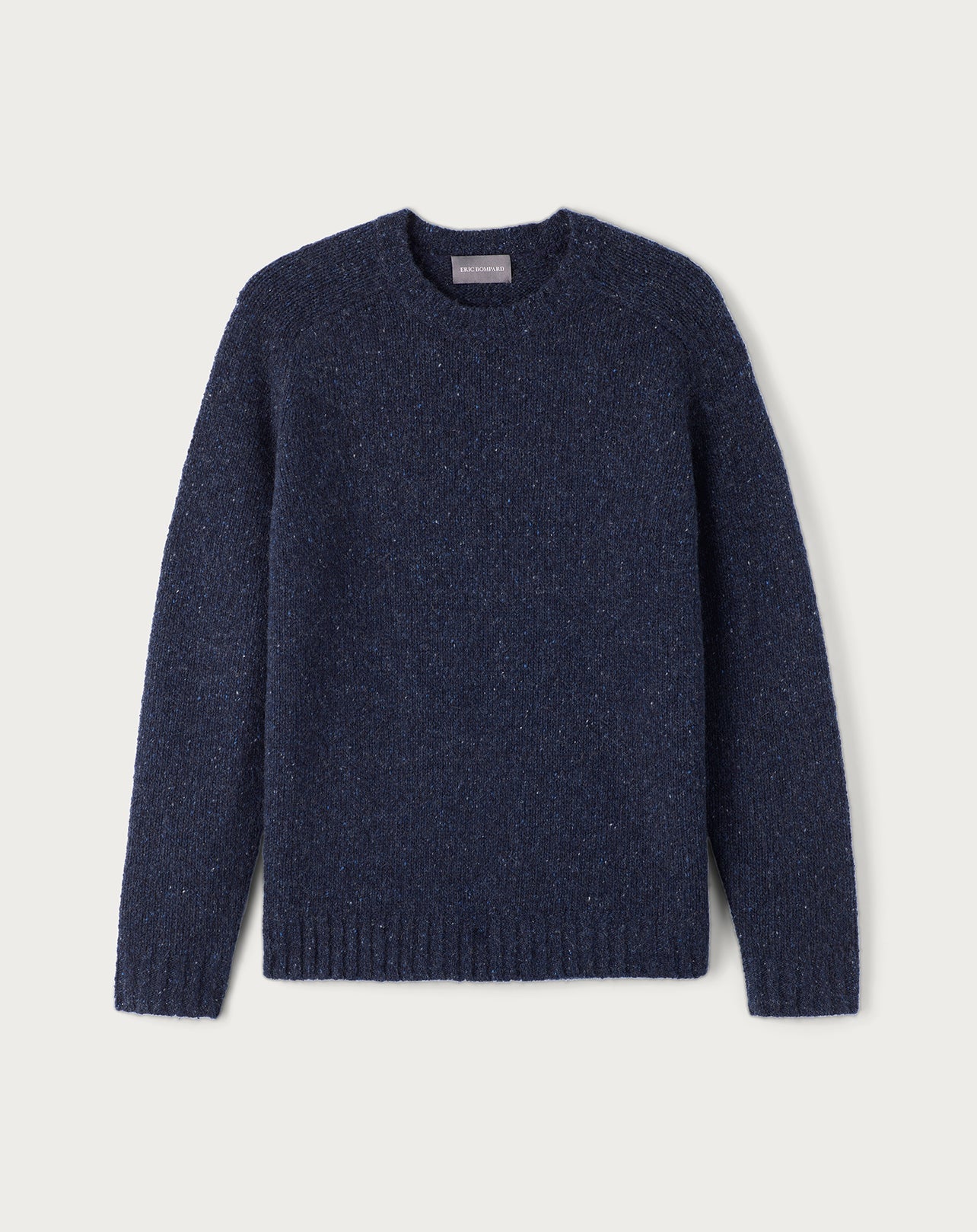 RECO155Ras De Cou Emmanchures Raglan Authentique - Bleu Nocturne Donegal