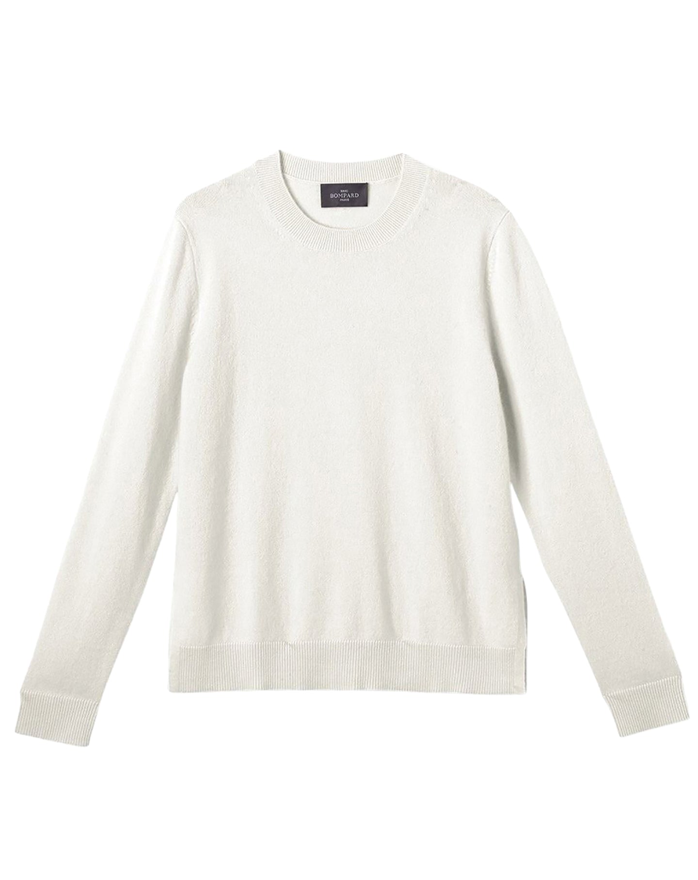 Pull col rond ample en cachemire -  Naturel