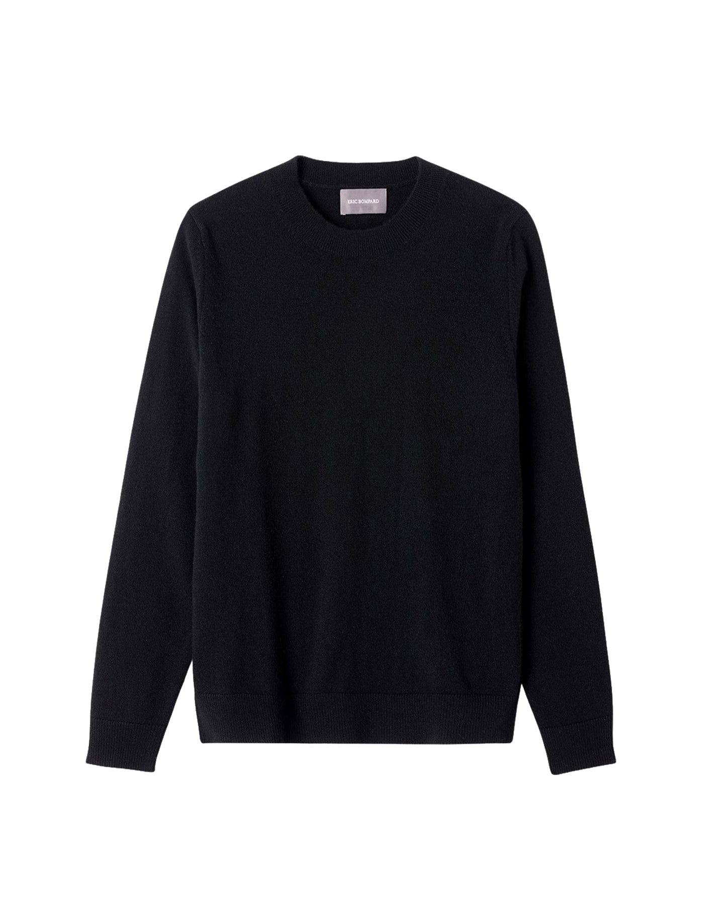 Loose-fitting round-neck cashmere jumper - Black