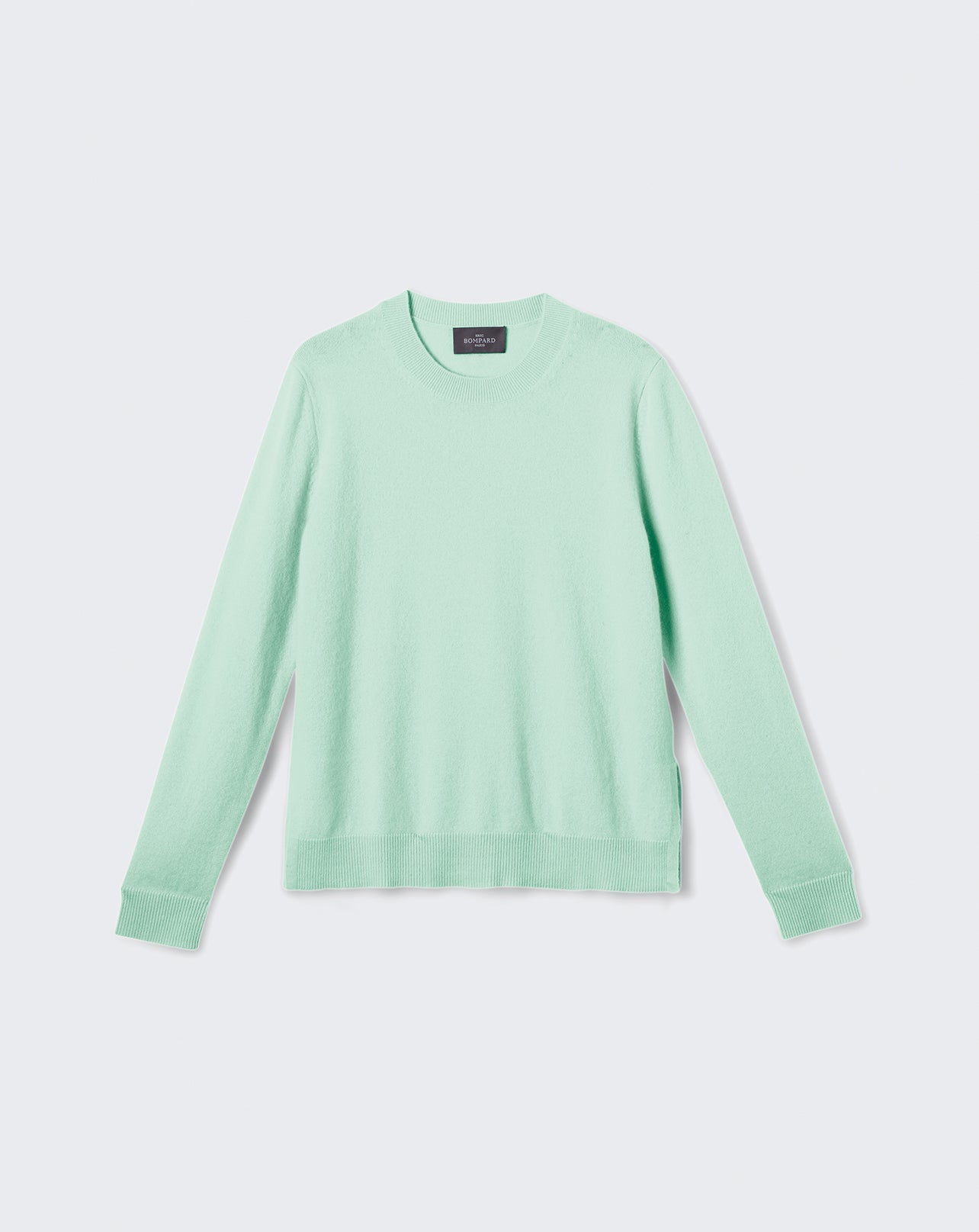 RECO130Pull Col Rond Ample - Menthe Au Lait