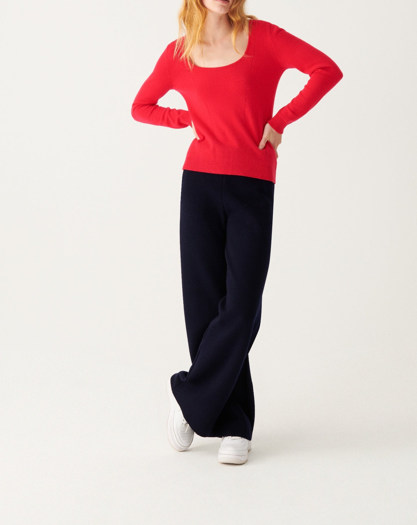 RECO105Col Danseuse Cintré Lignes Pointelle - Candy Pop