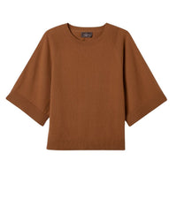 RECO120Pull Col Rond Kimono - Vicuna
