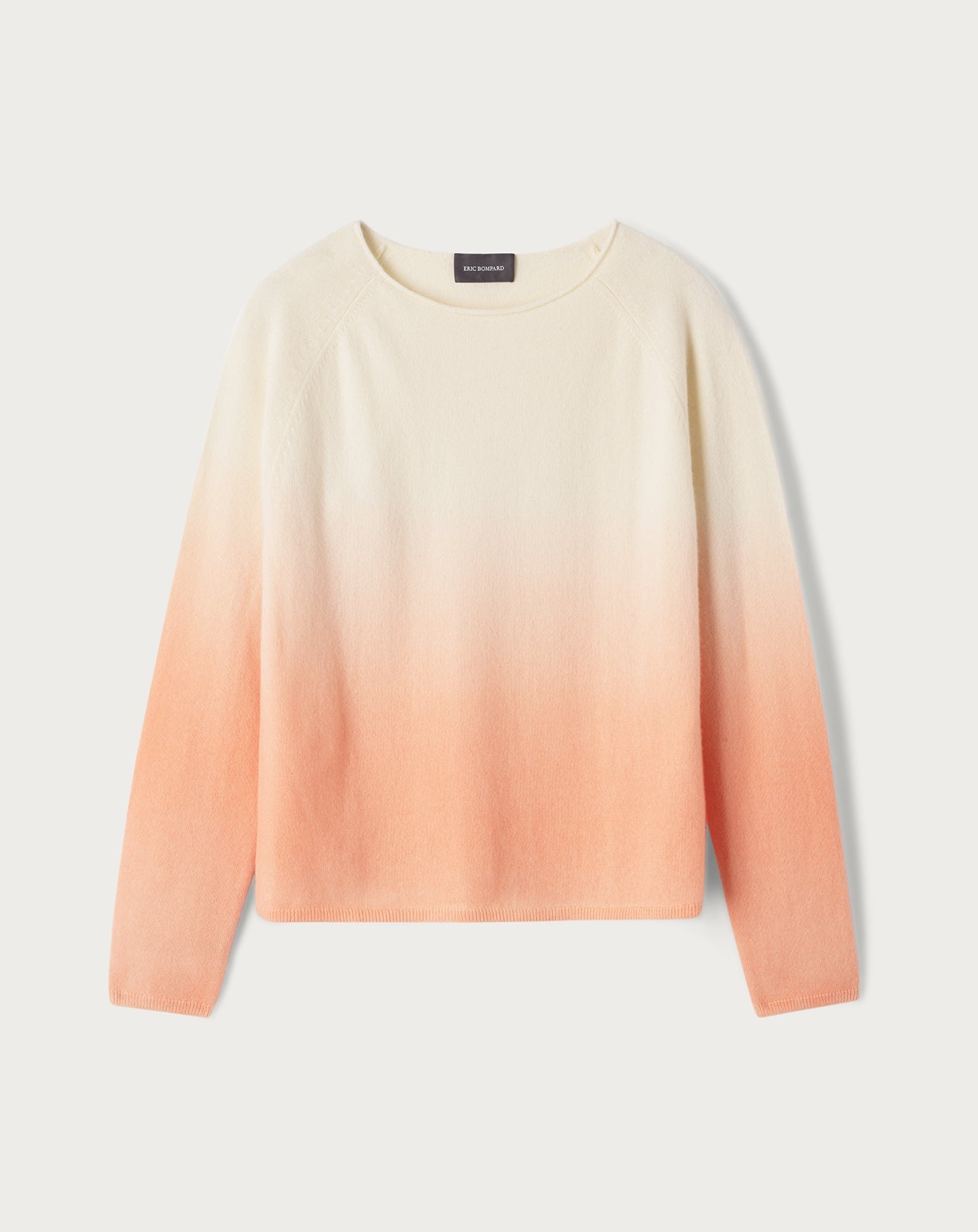 RECO40Ras de cou emmanchures raglan dip dye - Orange