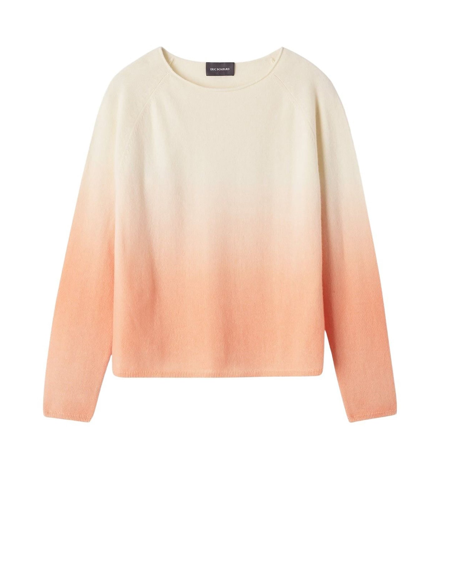 RECO40Ras de cou emmanchures raglan dip dye - Orange