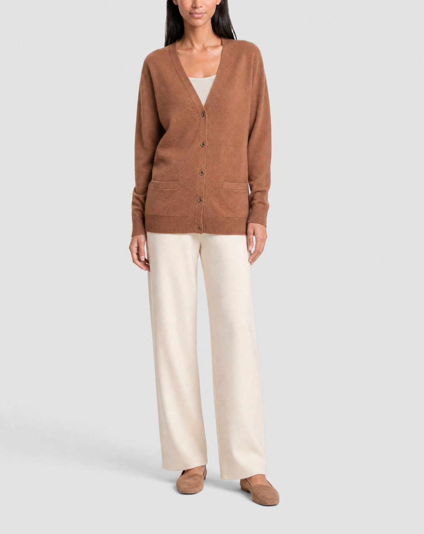 Cashmere waistcoat - Vicuna