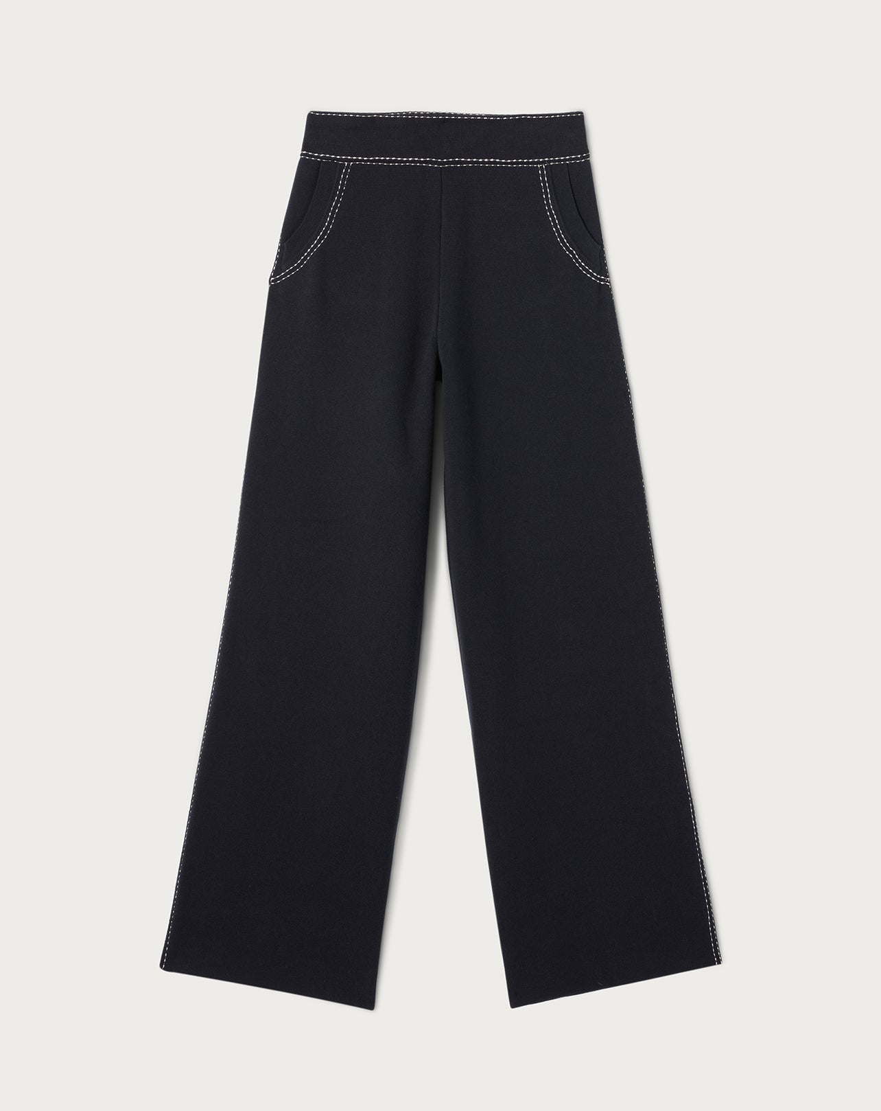 RECO160Mo3000 - Pantalon Milano Lignes Contrastees - Marine