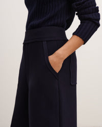 RECO140Pantalon Milano 7/8 À Poches - Marine