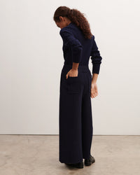 RECO140Pantalon Milano 7/8 À Poches - Marine