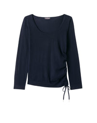 RECO160Col Danseuse Cintré Ultrafin Fronces Coté - Marine