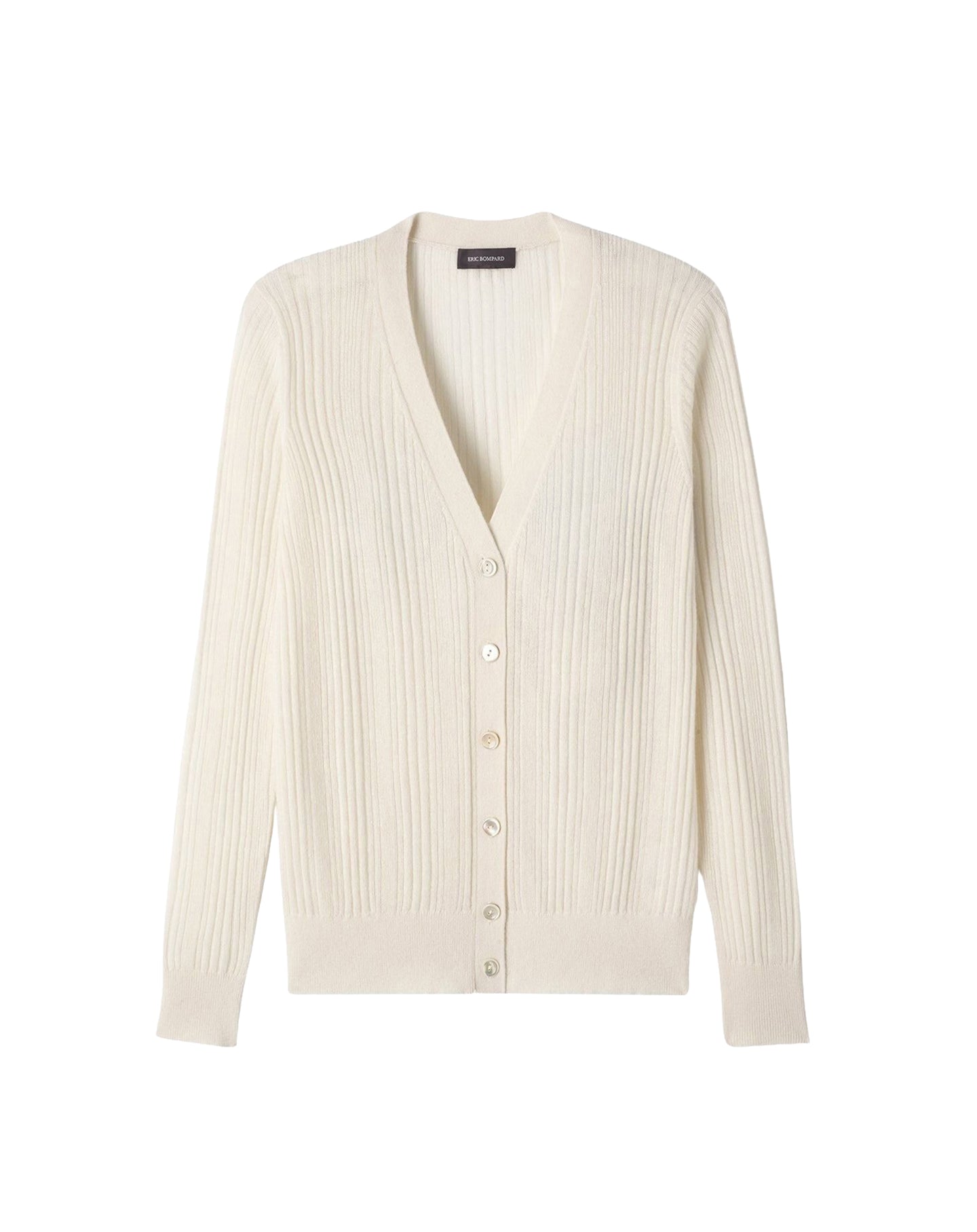 Ribbed cashmere waistcoat - Natural
