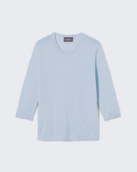 RECO85Pull Col Rond - Bleu Zellige