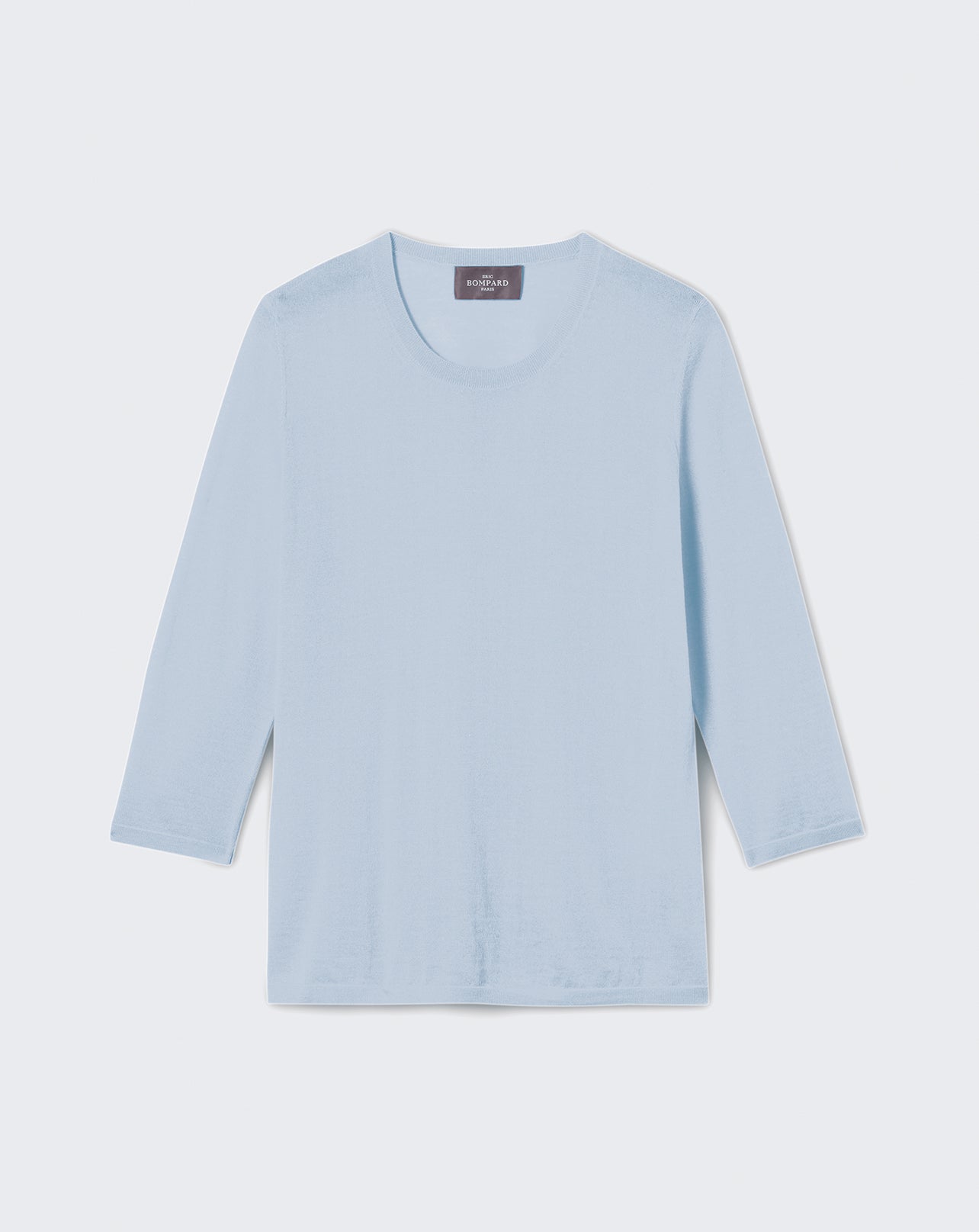 RECO85Pull Col Rond - Bleu Zellige