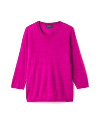 RECO85Pull Col Rond - Fuchsia