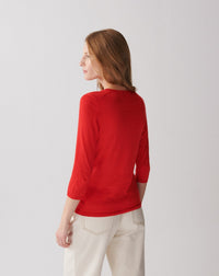 RECO85Pull Col Rond - Rose Tamaris