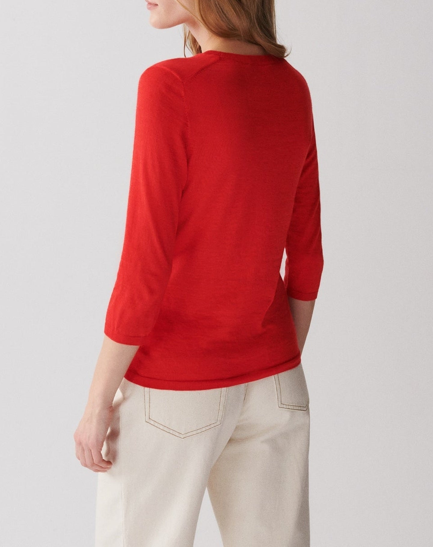 RECO85Pull Col Rond - Rose Tamaris