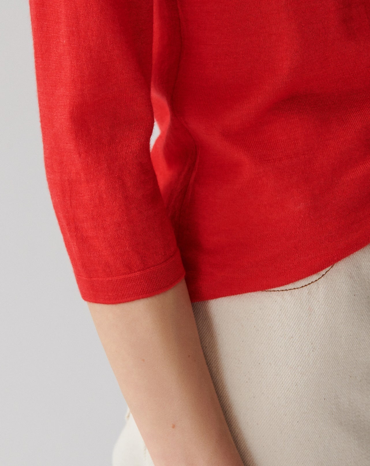 RECO85Pull Col Rond - Rose Tamaris