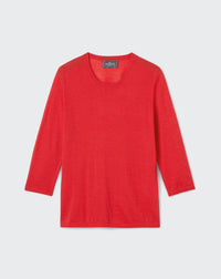 RECO85Pull Col Rond - Rose Tamaris