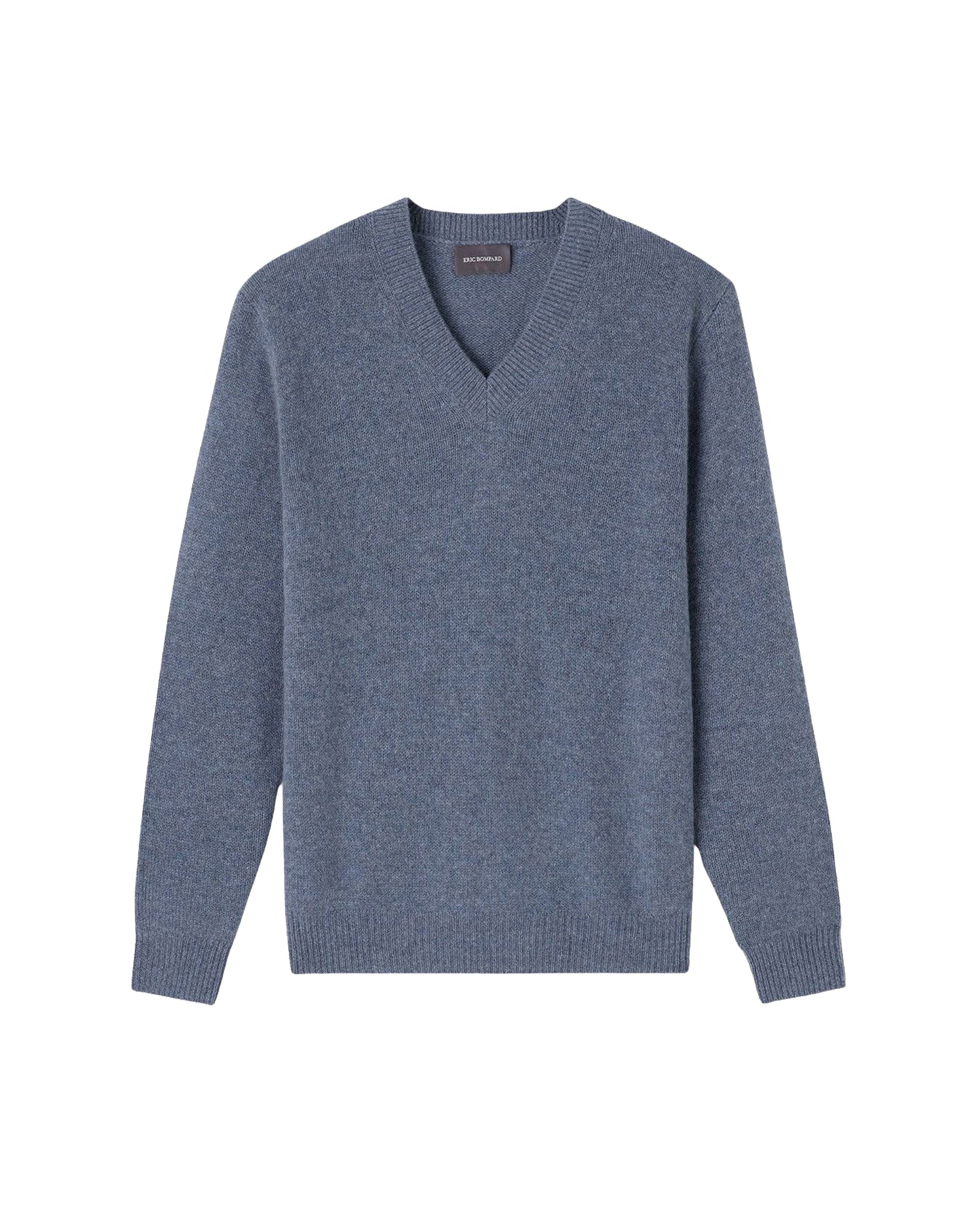 4-ply cashmere V-neck jumper - Apatite Blue