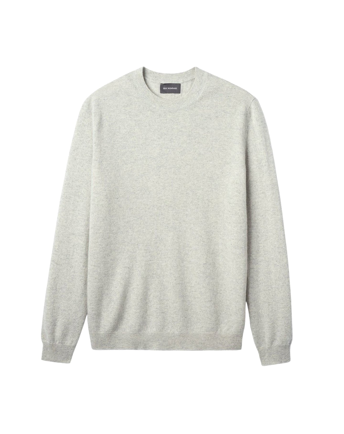 Classic round-neck cotton jumper - Armoise Grey