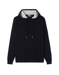 Cashmere hooded jumper - Black