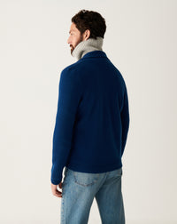 RECO185Veste Zippée Col Chemise Milano - Bleu Phare