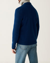 RECO185Veste Zippée Col Chemise Milano - Bleu Phare