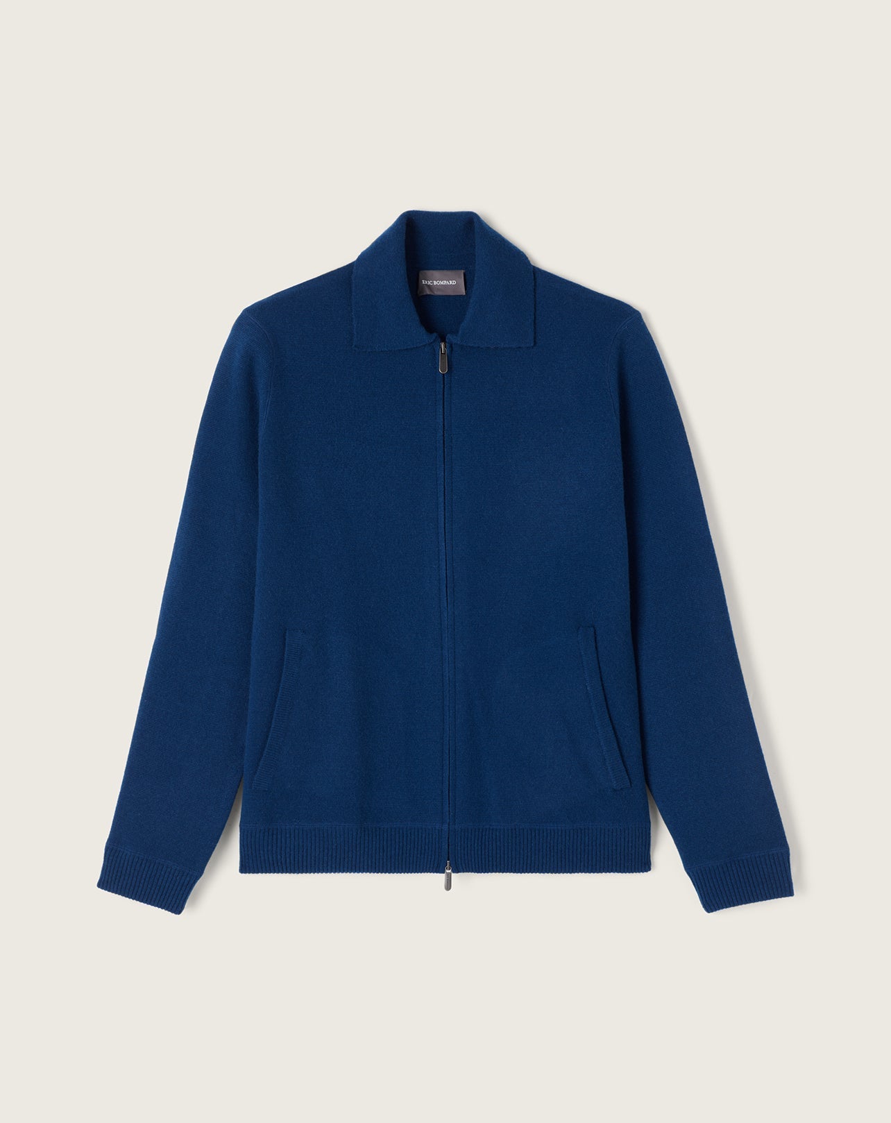 RECO185Veste Zippée Col Chemise Milano - Bleu Phare