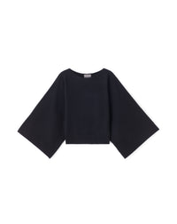 RECO170Ras De Cou Col Bateau Manches Kimono - Noir