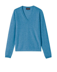 RECO90Pull V Cintré Classique - Bleu Ecosse