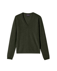 Fitted V-neck cashmere jumper - Chasse