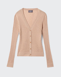 RECO150Gilet Ultrafin Petites Torsades - Pampas