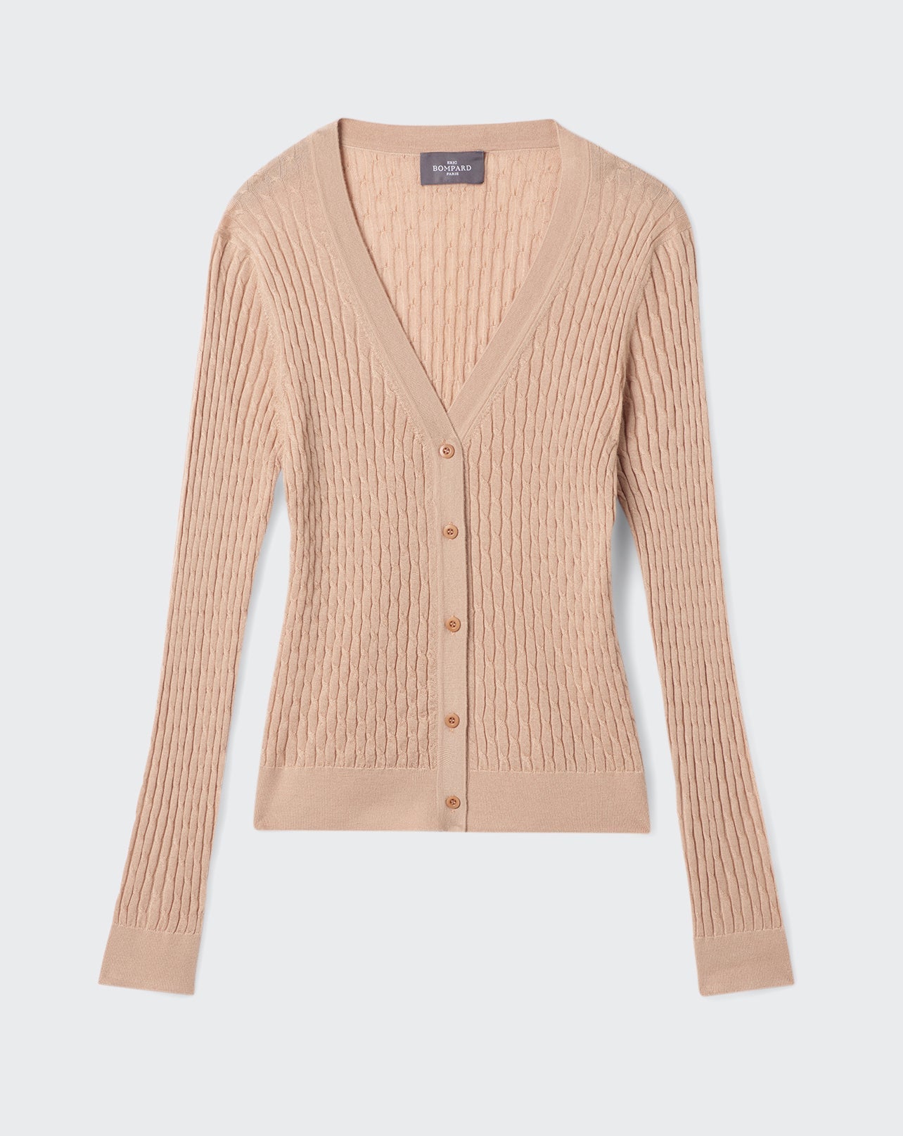 RECO150Gilet Ultrafin Petites Torsades - Pampas