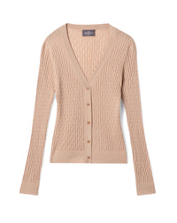 RECO150Gilet Ultrafin Petites Torsades - Pampas