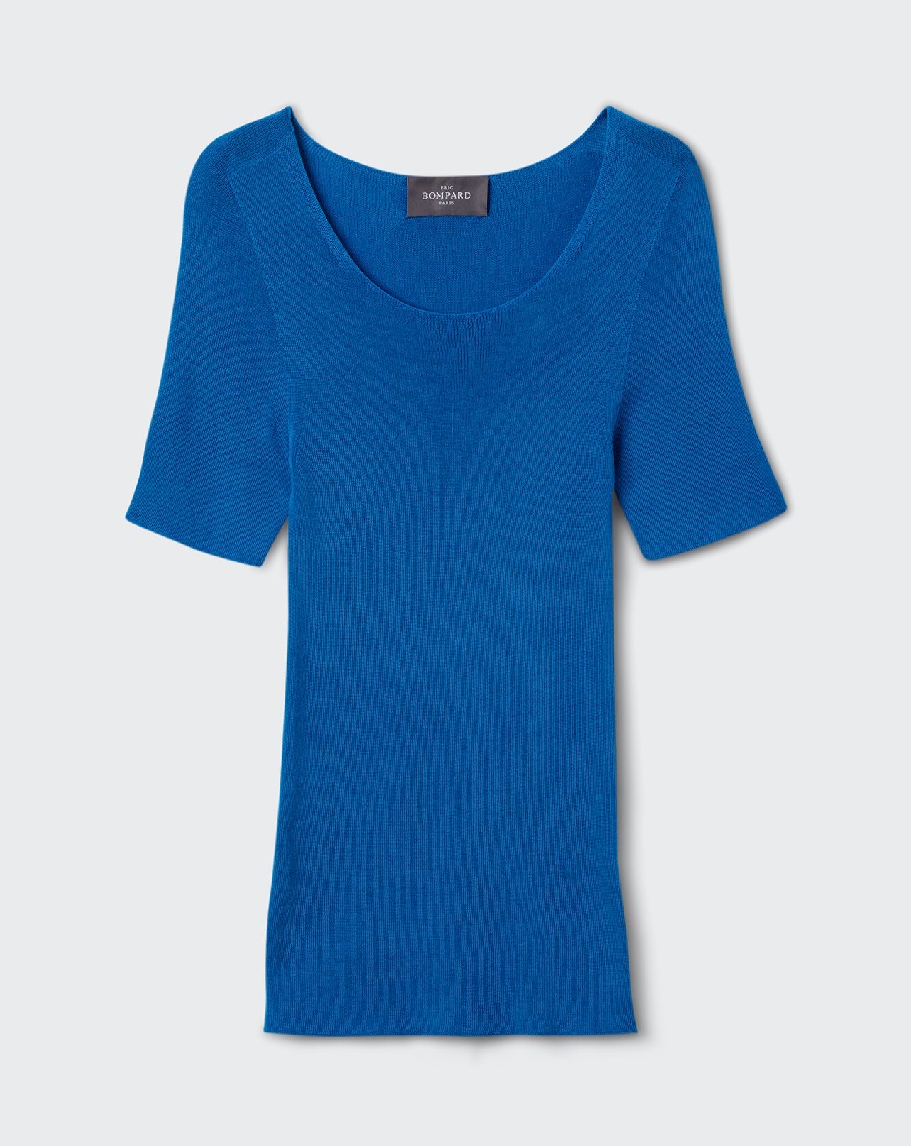 RECO100Col Rond Sans Coutures - Bleu Brunnera