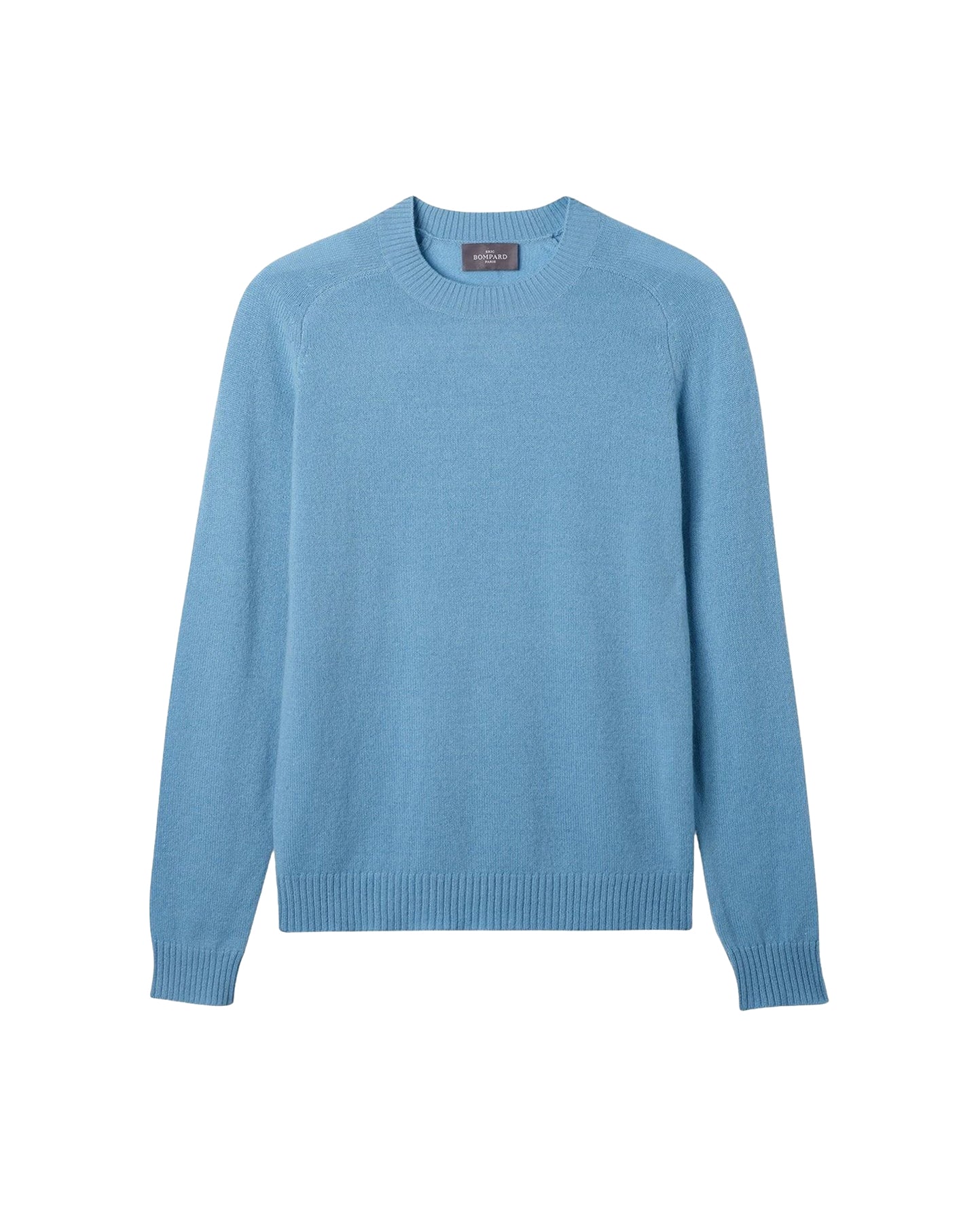 Cashmere round-neck jumper with bell sleeves - Glaz Blue