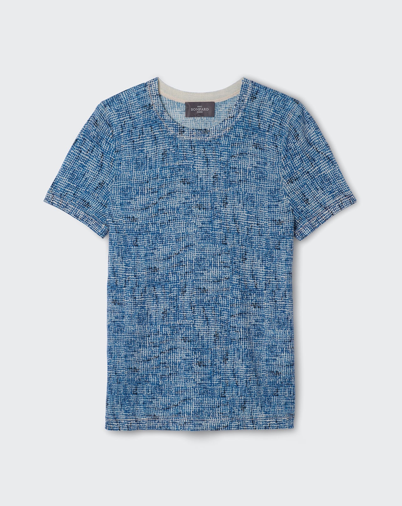 RECO90Col Rond Ultrafin Imprimé Aquarelle - Multicoloris