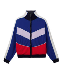 Blouson réversible en cachemire -  Bleu Delphinium, Lilibeth & Rose Festi
