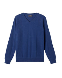 V-neck ribbed cashmere jumper - Rugby