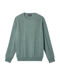 Cashmere jumper with a round neck and ribbed detailing - Feuille
