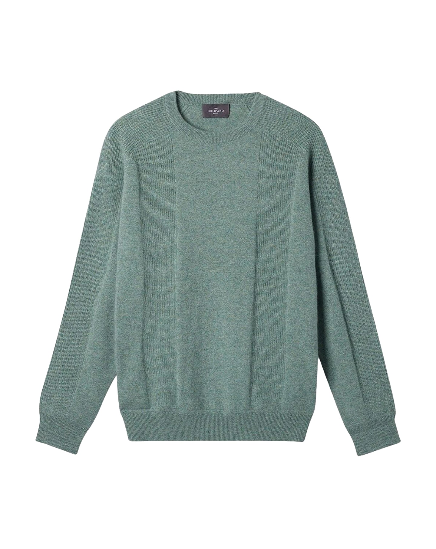 Cashmere jumper with a round neck and ribbed detailing - Feuille